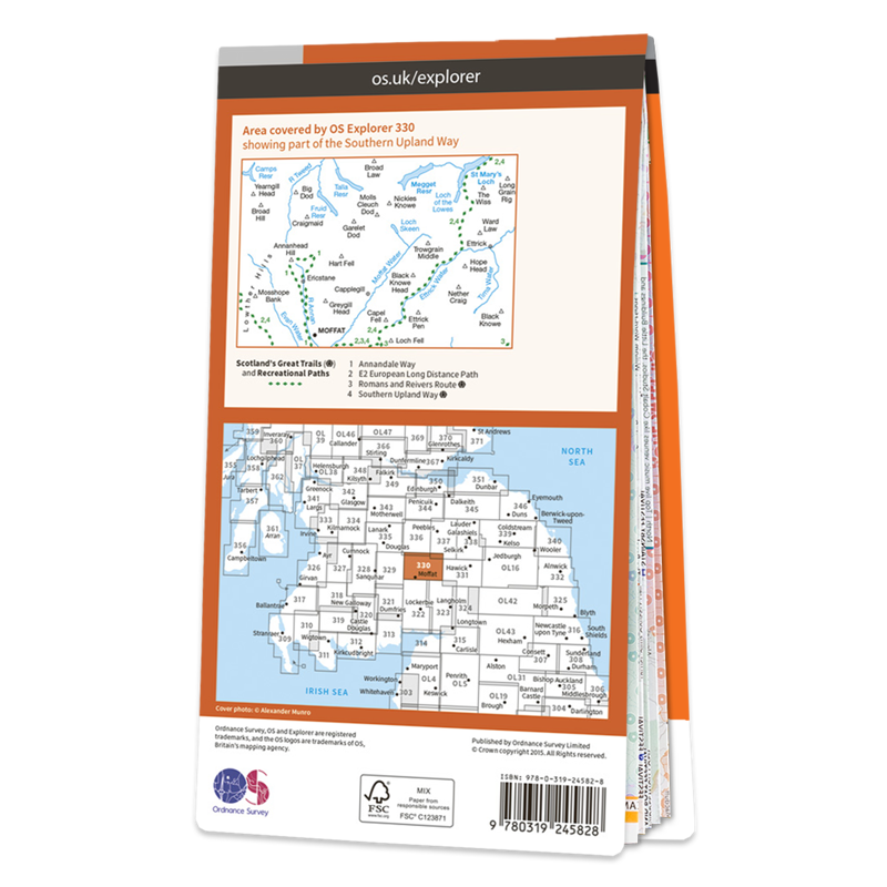 OS Explorer Map 330 - Moffat and St Mary's Loch-1